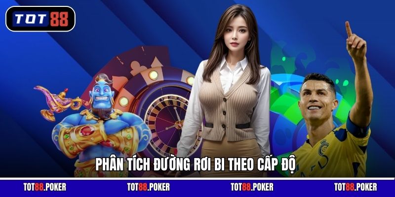 Phân tích đường rơi bi theo cấp độ