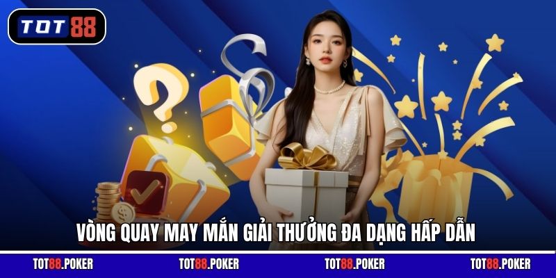 Vòng Quay May Mắn giải thưởng đa dạng hấp dẫn