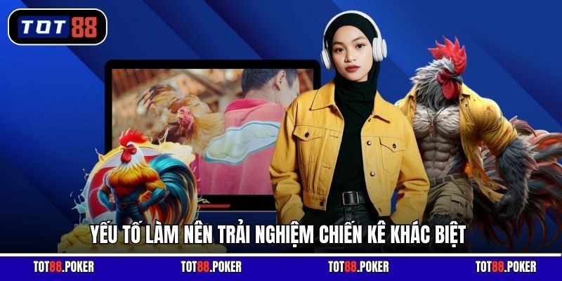 Yếu tố làm nên trải nghiệm chiến kê khác biệt