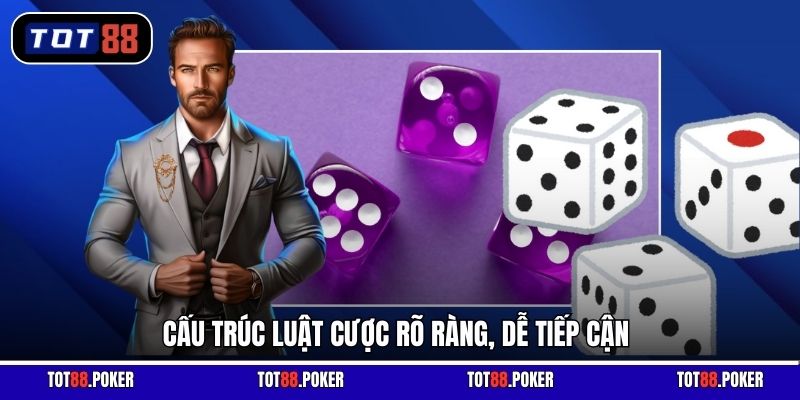 Cấu trúc luật cược rõ ràng, dễ tiếp cận